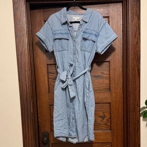 Maurice light blue denim dress